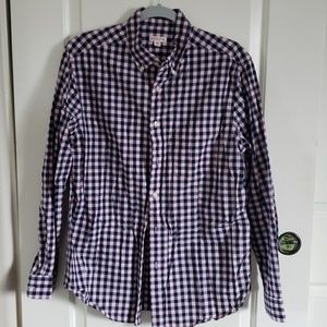 Men's Merona Long Sleeve Button Up Shirt